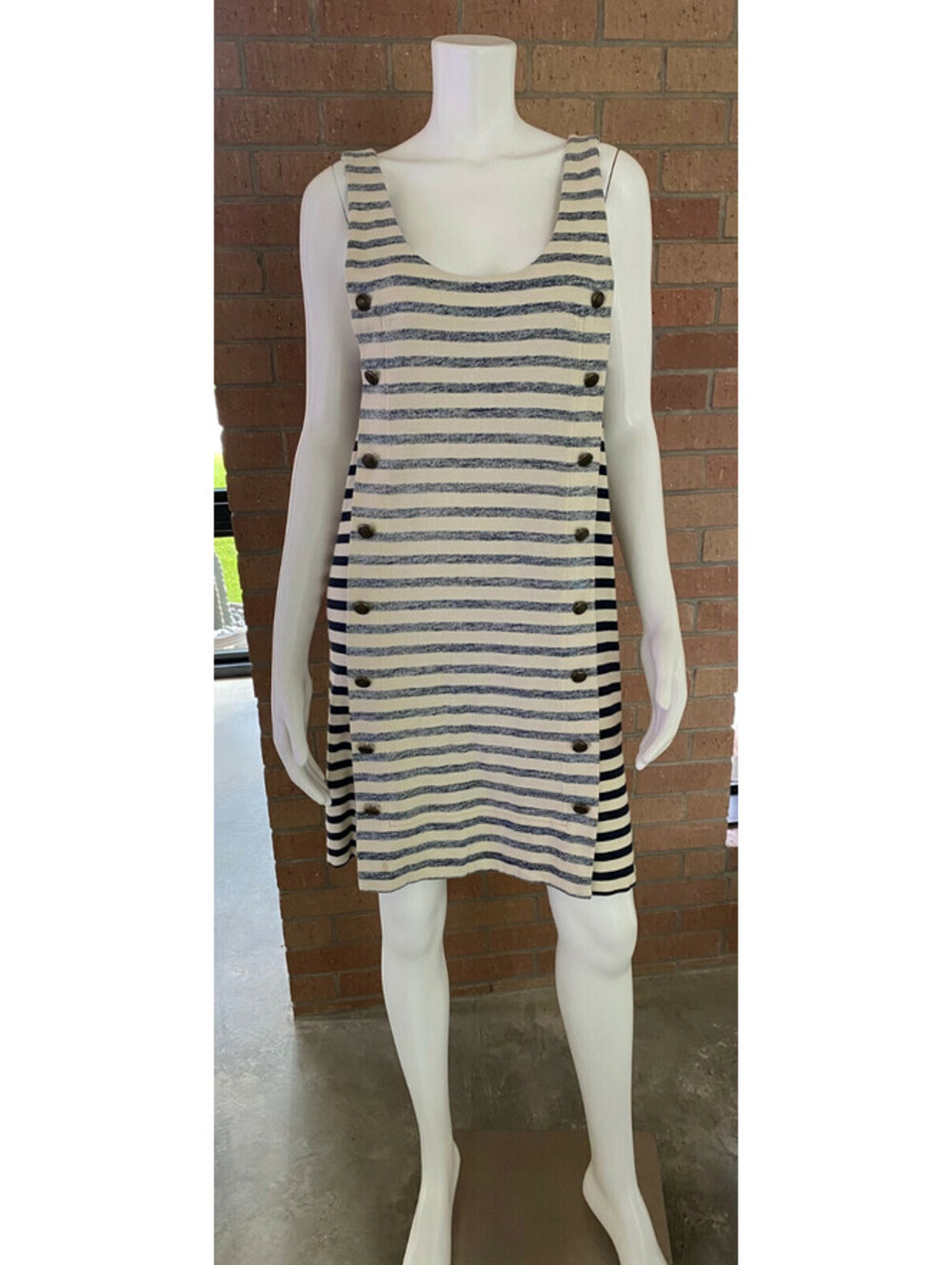 Womens MARC BY MARC JACOBS SLEEVELESS NAUTICAL DRESS Striped SHIFT DRESS Medium